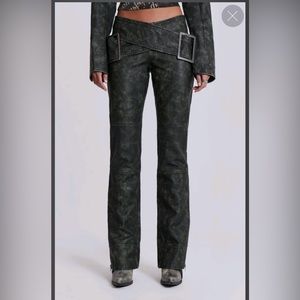 🔥🆕🔥 Jaded Assassin Faux Leather Boot Cut Jeans